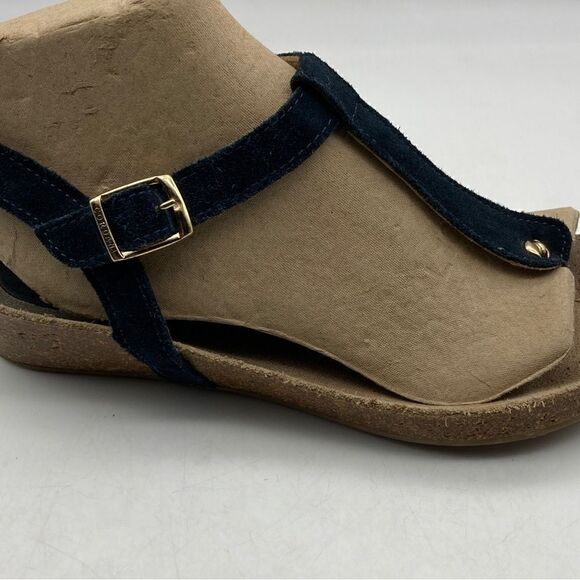 Cordani Blue Suede T-strap Sandals Size 38/7,5 Made in Italy - Picture 8 of 12